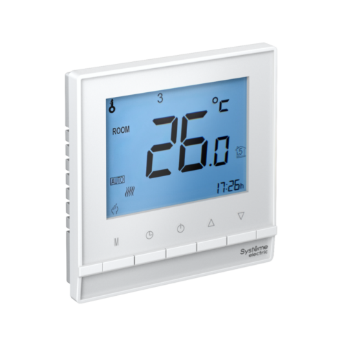 Термостат электронный AtlasDesign 16А для теплого пола с датчиком +5-+35град.C в сборе бел.