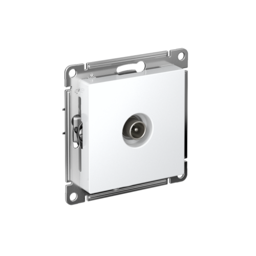 Розетка телевизионная проходная TV AtlasDesign 4дБ механизм бел.