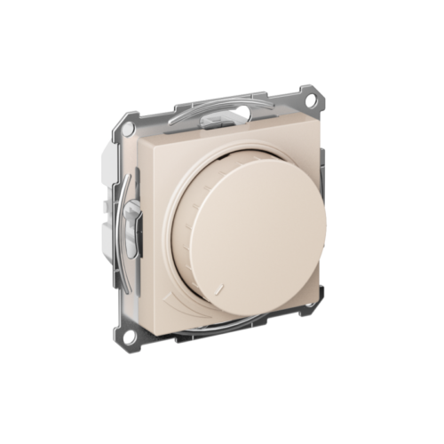 Светорегулятор поворотно-нажимной AtlasDesign 400Вт механизм беж.