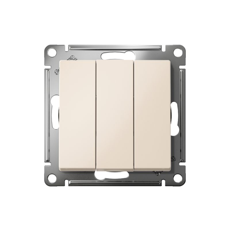 Выключатель 3-кл. СП AtlasDesign 10А IP20 (сх. 1+1+1) 10AX механизм беж. — изображение 2