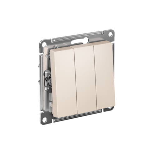 Выключатель 3-кл. СП AtlasDesign 10А IP20 (сх. 1+1+1) 10AX механизм беж.