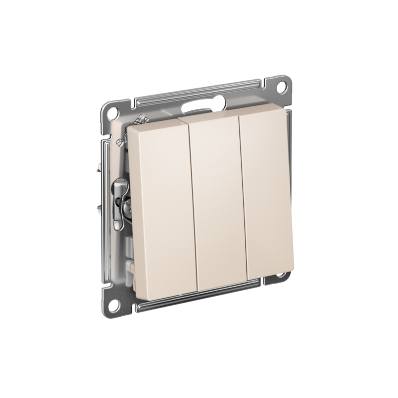 Выключатель 3-кл. СП AtlasDesign 10А IP20 (сх. 1+1+1) 10AX механизм беж.