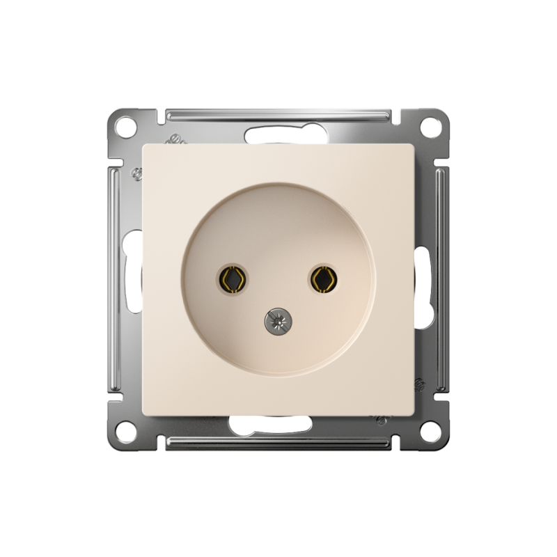 Розетка 1-м СП AtlasDesign 16А IP20 без заземл. без защ. шторок механизм беж. — изображение 2