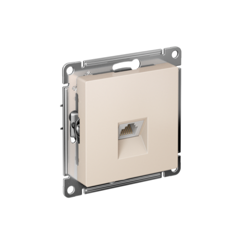 Розетка компьютерная 1-м AtlasDesign RJ45 кат.5E механизм беж.