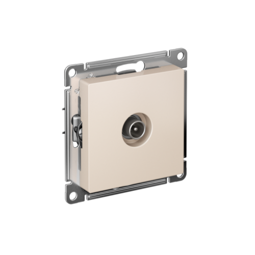 Розетка телевизионная оконечная TV AtlasDesign 1дБ механизм беж.