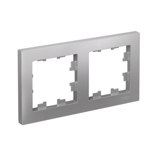 Рамка 2-м AtlasDesign универс. алюм.