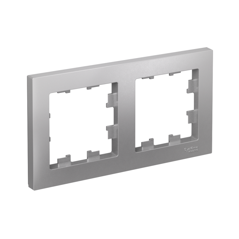 Рамка 2-м AtlasDesign универс. алюм.