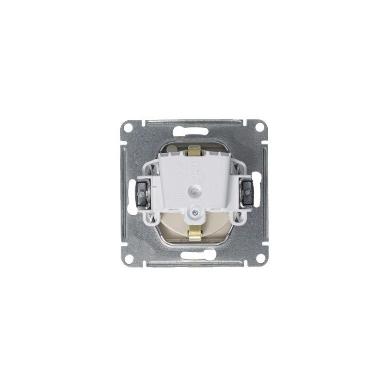 Розетка 1-м СП AtlasDesign 16А IP20 с заземл. защ. шторки с крышкой механизм алюм. — изображение 5
