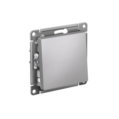 Переключатель проходной 1-кл. СП AtlasDesign 10А IP20 (сх. 6) 10AX механизм алюм.