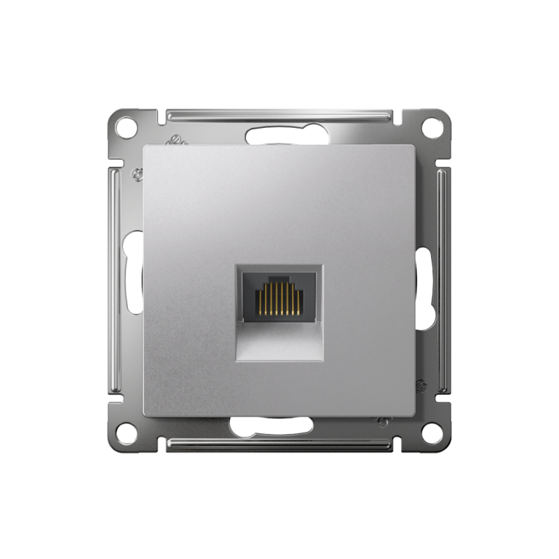 Розетка компьютерная 1-м AtlasDesign RJ45 кат.5E механизм алюм. — изображение 7