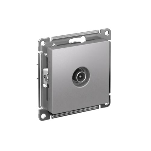 Розетка телевизионная оконечная TV AtlasDesign 1дБ механизм алюм.