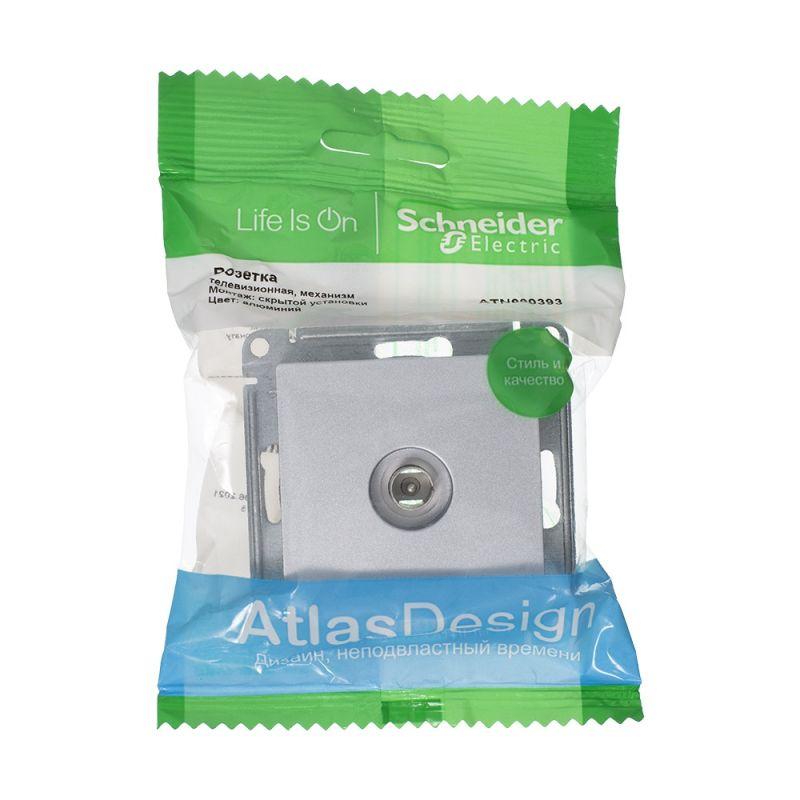 Розетка телевизионная TV AtlasDesign коннектор механизм алюм. — изображение 3
