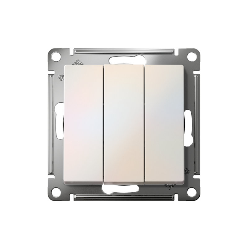 Выключатель 3-кл. СП AtlasDesign 10А IP20 (сх. 1+1+1) 10AX механизм жемчуж. — изображение 2