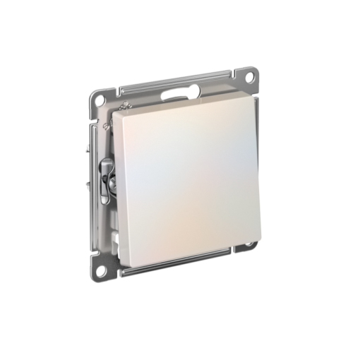 Переключатель проходной 1-кл. СП AtlasDesign 10А IP20 (сх. 6) 10AX механизм жемчуж.