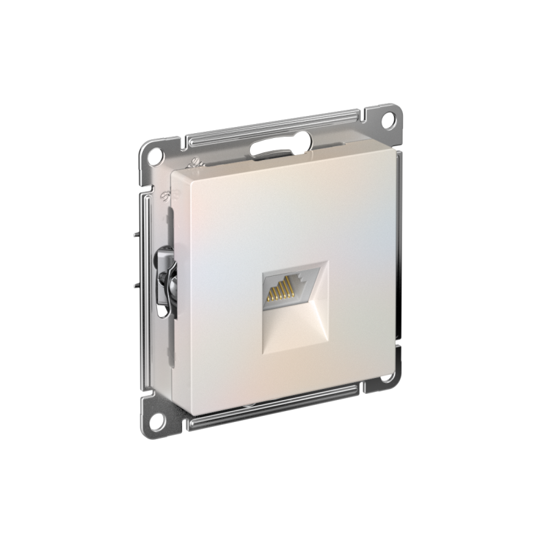 Розетка компьютерная AtlasDesign RJ45 кат.5E механизм жемчуж.