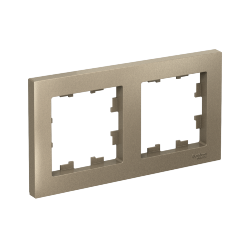 Рамка 2-м AtlasDesign универс. шампань