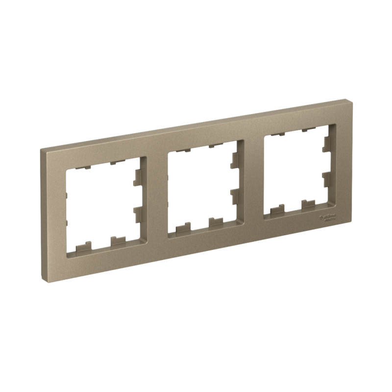 Рамка 3-м AtlasDesign универс. шампань