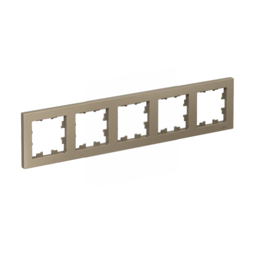 Рамка 5-м AtlasDesign универс. шампань