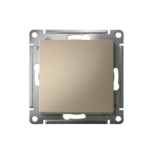 Переключатель проходной 1-кл. СП AtlasDesign 10А IP20 (сх. 6) 10AX механизм шампань