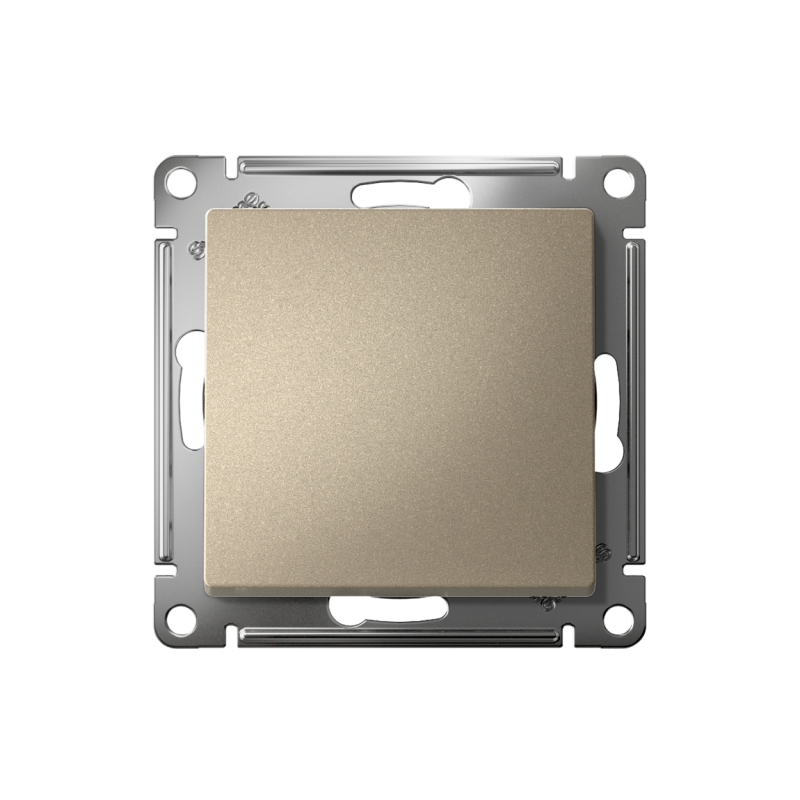 Переключатель проходной 1-кл. СП AtlasDesign 10А IP20 (сх. 6) 10AX механизм шампань