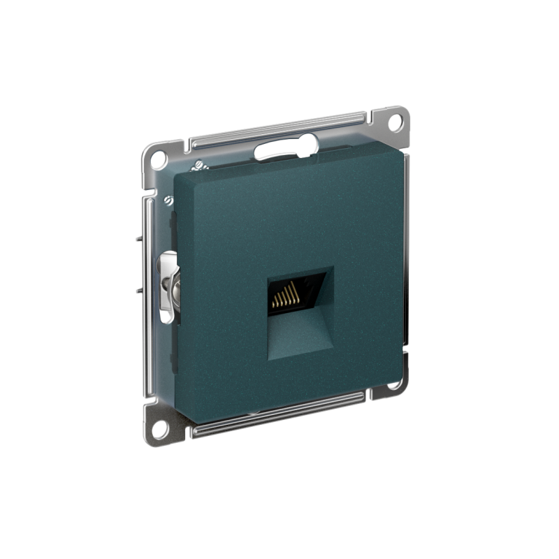 Розетка компьютерная AtlasDesign RJ45 кат.5E механизм изумруд