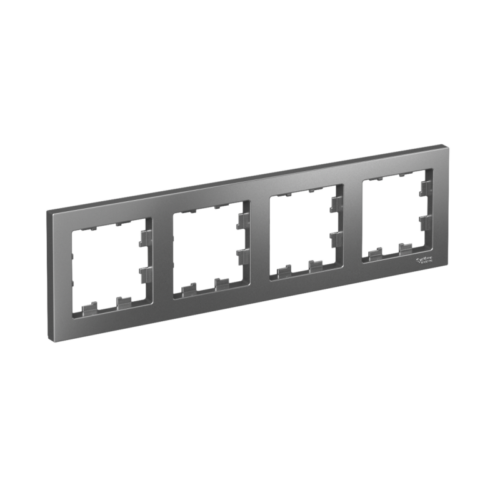 Рамка 4-м AtlasDesign универс. сталь