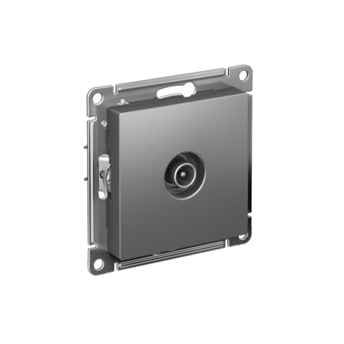 Розетка телевизионная оконечная TV AtlasDesign 1дБ механизм сталь