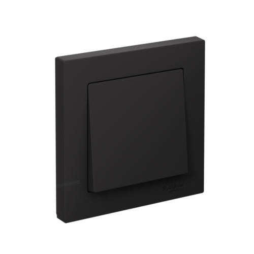 Выключатель 1-кл. СП AtlasDesign 10А IP20 (сх. 1) 10AX в сборе карбон