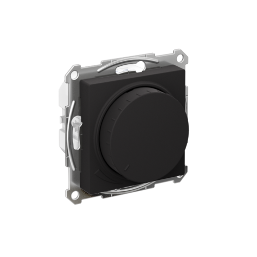 Светорегулятор поворотно-нажимной AtlasDesign 400Вт механизм карбон