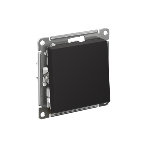 Переключатель проходной 1-кл. СП AtlasDesign 10А IP20 (сх. 6) 10AX механизм карбон