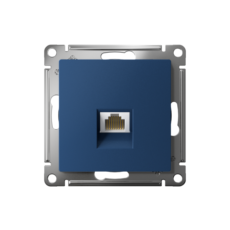 Розетка компьютерная AtlasDesign RJ45 кат.5E механизм аквамарин — изображение 2