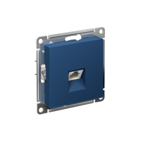 Розетка компьютерная AtlasDesign RJ45 кат.6A механизм аквамарин