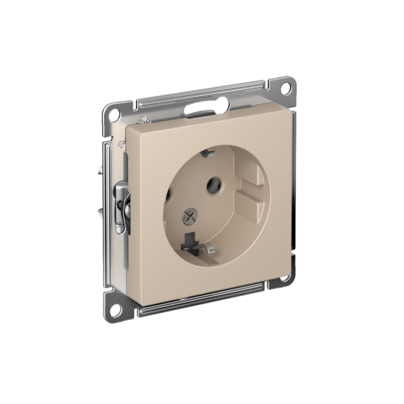 Розетка AtlasDesign 16А с заземл. механизм песочн.