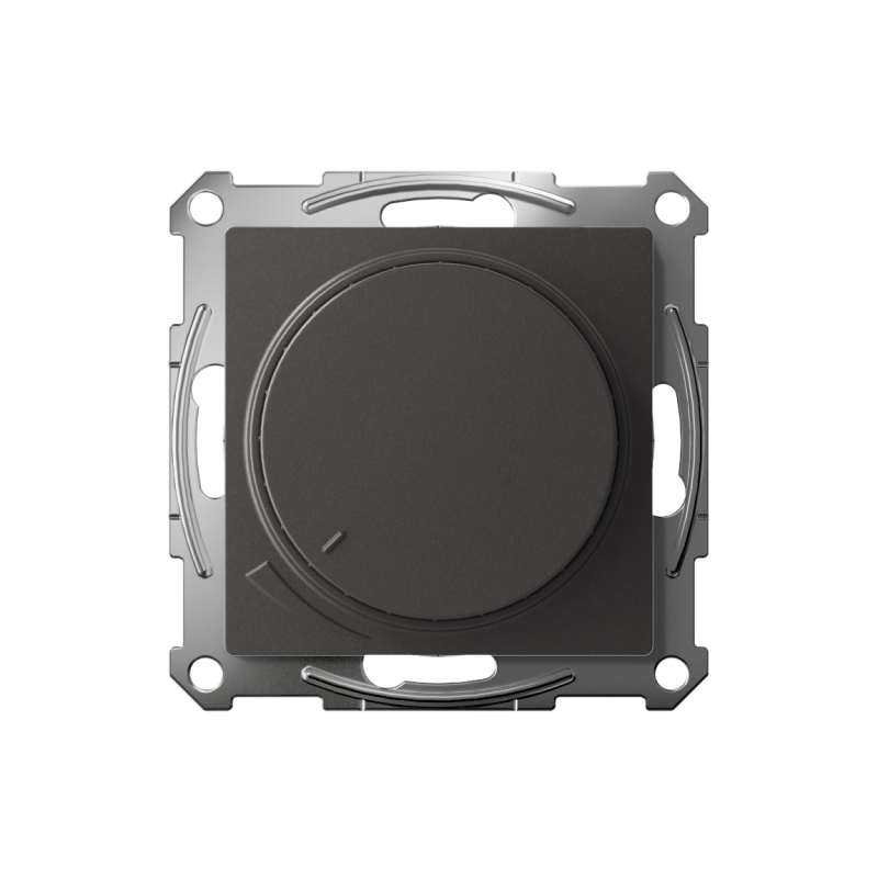 Светорегулятор (диммер) AtlasDesign повор-нажим LED RC 400Вт мех. базальт — изображение 2