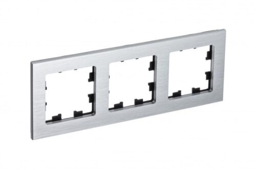 Рамка 3-м AtlasDesign Nature метал. серебр.