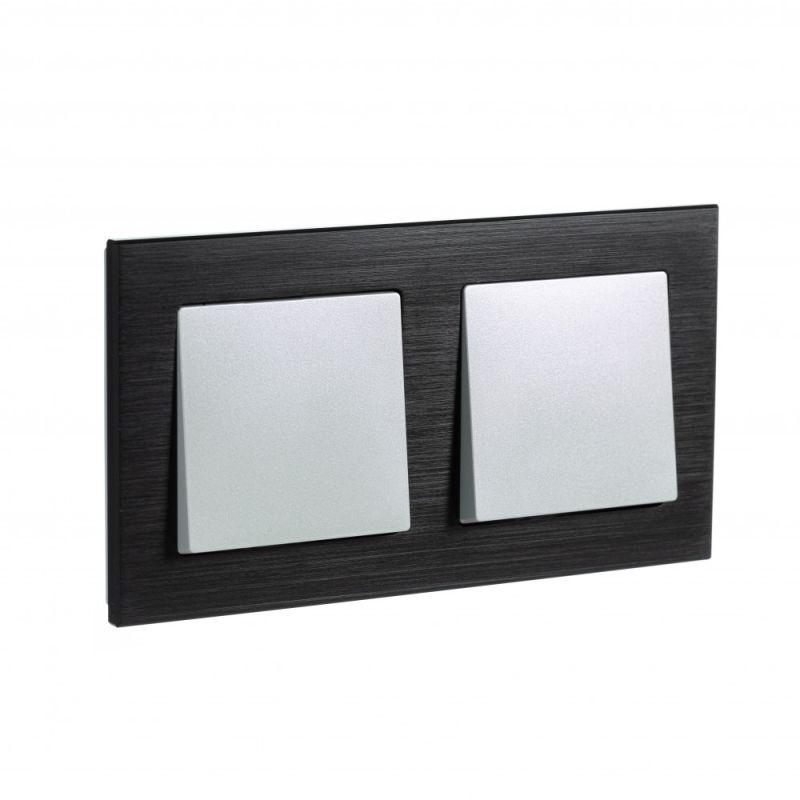 Рамка 2-м AtlasDesign Nature метал. оникс — изображение 2