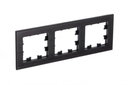 Рамка 3-м AtlasDesign Nature метал. оникс