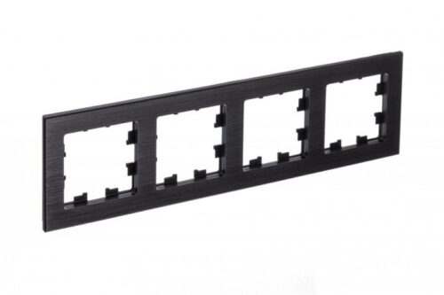 Рамка 4-м AtlasDesign Nature метал. оникс