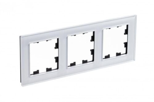 Рамка 3-м AtlasDesign Nature стекло бел.