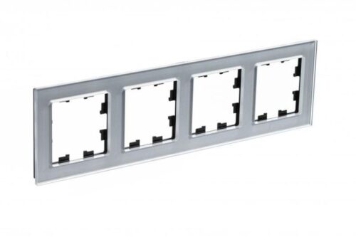 Рамка 4-м AtlasDesign Nature стекло алюм.