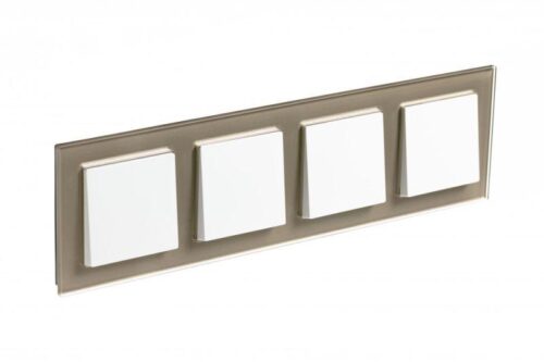 Рамка 4-м AtlasDesign Nature стекло шампань