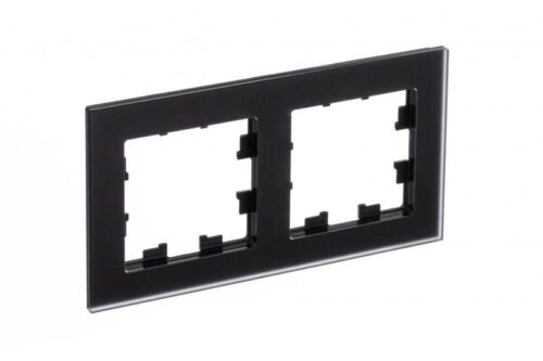 Рамка 2-м AtlasDesign Nature матов. стекло черн.