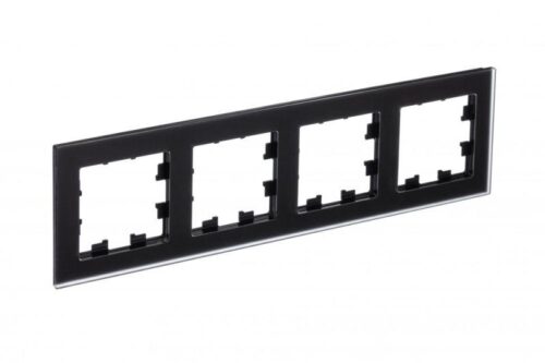 Рамка 4-м AtlasDesign Nature матов. стекло черн.