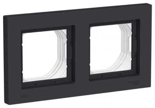 Рамка 2-м AtlasDesign Aqua IP44 карбон