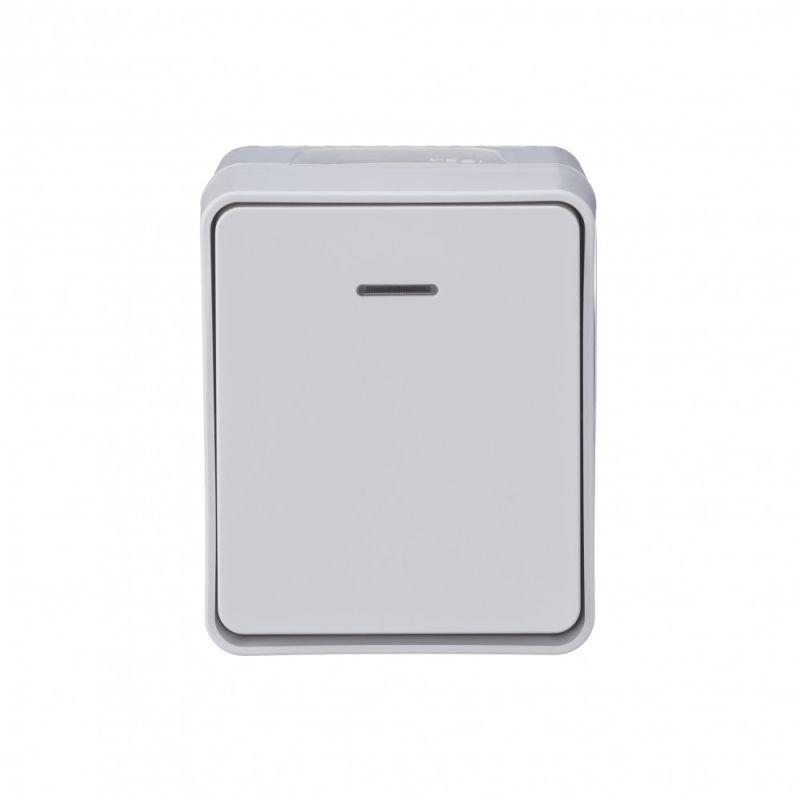 Выключатель 1-кл. ОП AtlasDesign PROFI IP54 10AX с подсветкой бел. — изображение 3