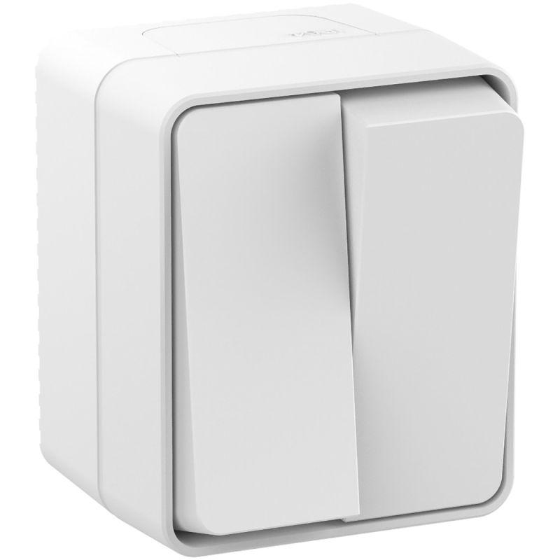 Выключатель 2-кл. ОП AtlasDesign PROFI IP54 10AX бел. — изображение 3