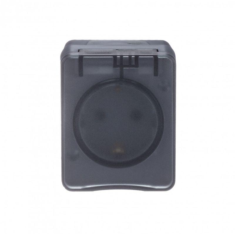 Розетка 1-м ОП AtlasDesign PROFI 16А IP54 250В заземл. защ. шторки антрацит — изображение 4