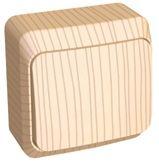 Выключатель 1-кл. ОП Этюд Дача 10А IP20 сосна