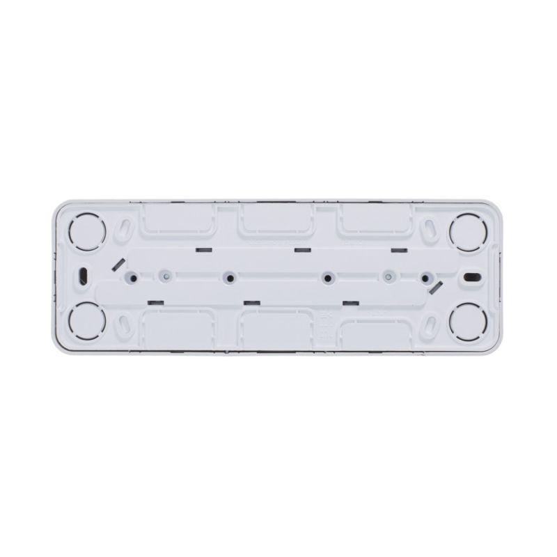 Розетка 4-м ОП Blanca 16А IP20 250В без заземл. без защ. шторок с изолир. пластиной бел. — изображение 3