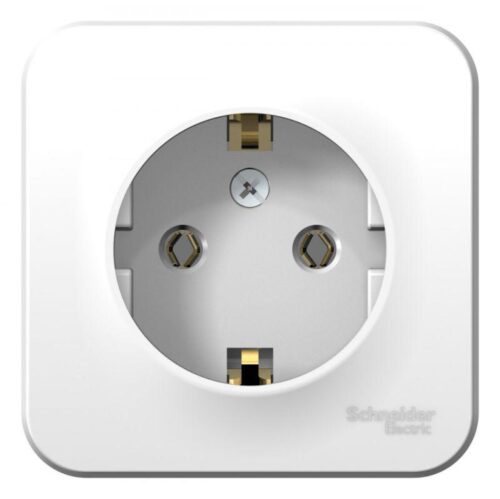 Розетка 1-м ОП Blanca 16А IP20 250В с заземл. без защ. шторок бел.